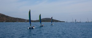 Corporate event dinghy racing