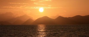 Sunset over Tortola British Virgin Islands