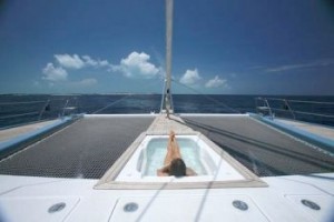 Jacuzzi onboard your private yacht