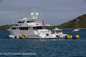 MY Freedom Virgin Islands Motor Yacht Charter with all the Water Sports Equipment